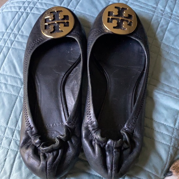 Tory Burch Reva Flats Black 6 - Picture 4 of 4